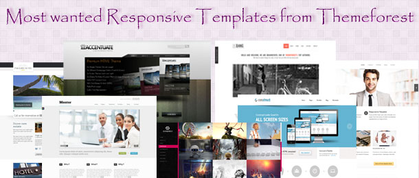 Most Wanted Responsive Templates from Themeforest