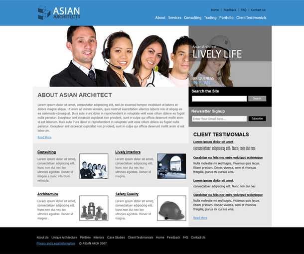 Asian Architects – Free Professional HTML Responsive Template