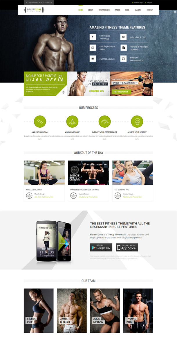 Fitness Zone | Sports Template for Gym & Fitness